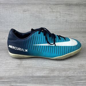 Nike MercurialX 831947-404 Youth 5.5 Indoor Soccer Shoes Obsidian Blue Sneakers